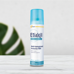 Xịt khử mùi Etiaxil Deodorant anti-transpirant 48h Peaux Sensibles Aérosol 150ml