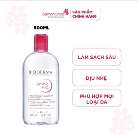 01.08-04.09 APP.WEB Bioderma Nước tẩy trang Sensibio H2O 500ml