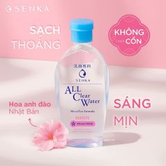 Combo Senka All Clear Water Micellar Formula White 230ml + Sửa Rửa Mặt Perfect Whip Berry Bright 100g