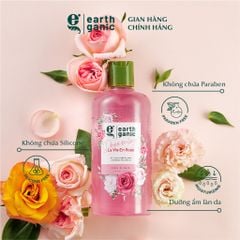 Earthganic Sữa tắm Chill & calm show gel #hương hoa hồng 500ml