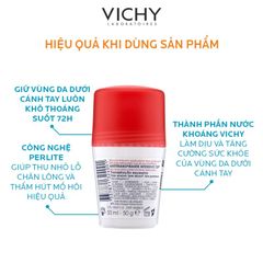Vichy Lăn Khử Mùi Detranspirant Intensif 72h Transpiration Excessive 50ml