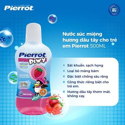 Pierrot Nước súc miệng Piwy Mouthwash Enjuague Bucal 500ml