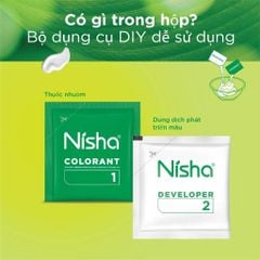 Nisha Nhuộm tóc nâu đỏ Mahogany