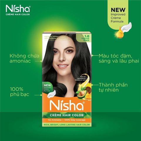 Nisha Nhuộm tóc đen Natural Black