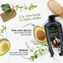 Nisha Dầu gội Healthy & Shiny Shampoo 600ml