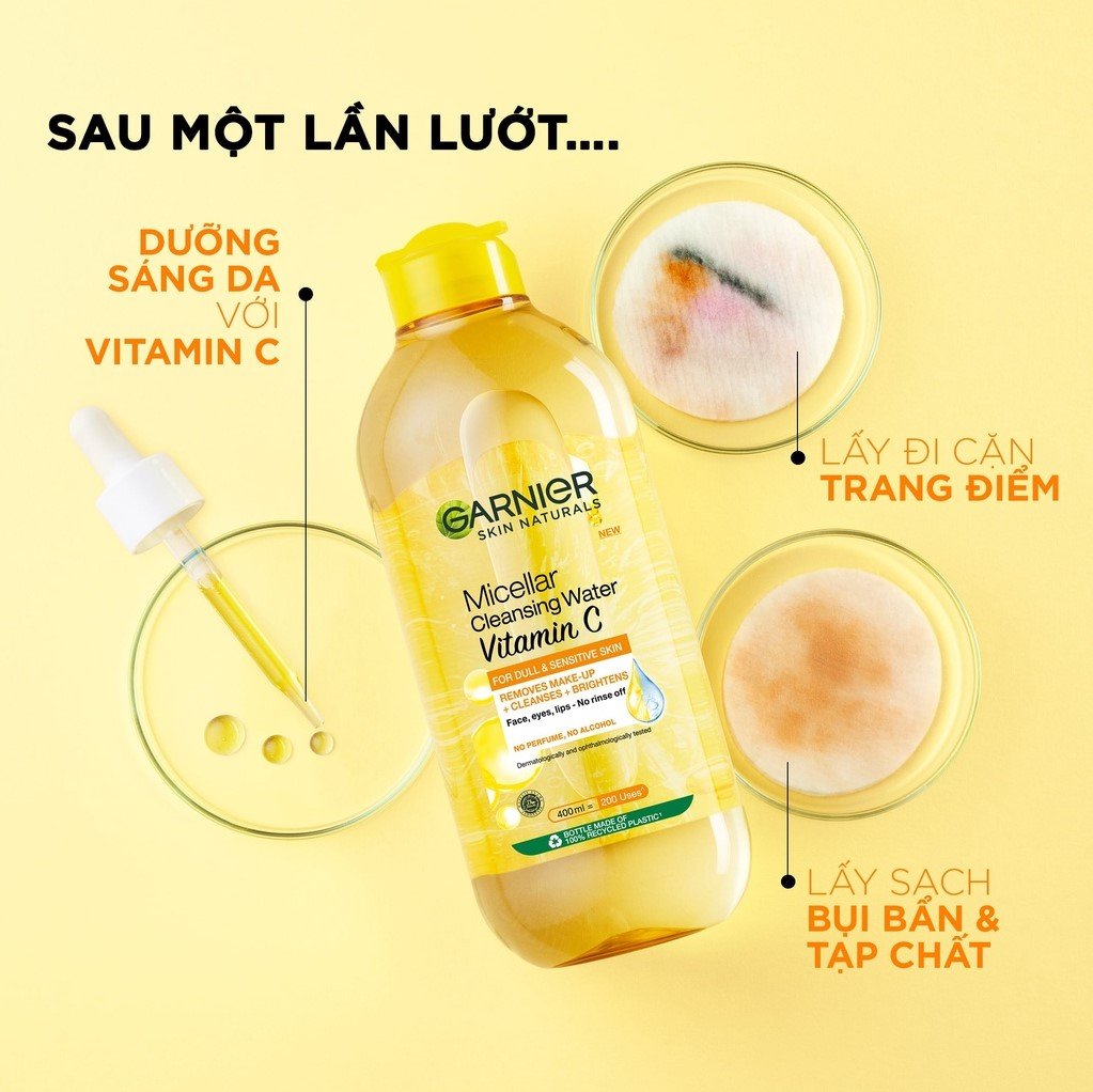 Garnier Nước tẩy trang Micellar Cleansing Water Vitamin C (IP01)Garnier Nước tẩy trang Micellar Cleansing Water Vitamin C – Sammishop