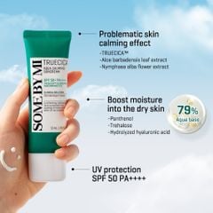 Some By Mi Kem chống nắng Truecica Aqua Calming Suncream 50ml