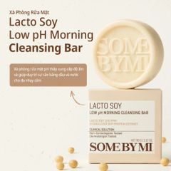 Some By Mi Xà phòng rửa mặt Lacto Soy Low pH Morning Cleansing Bar 90g