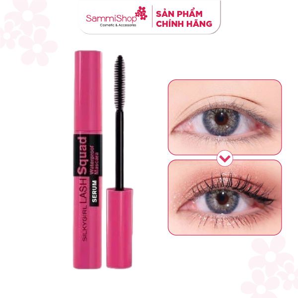 Silkygirl Chuốt mi Lash Squad Serum Waterproof Mascara
