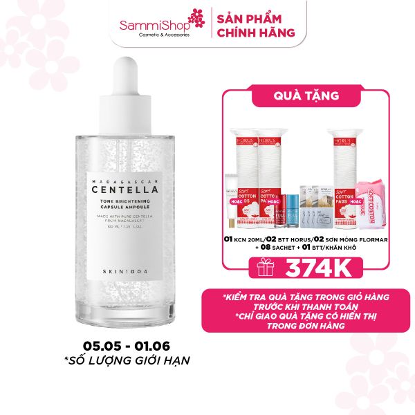 APP+WEB 05.05-01.06 Skin1004 Tinh chất Madagascar Centella Tone Brightening Capsule Ampoule 100ml