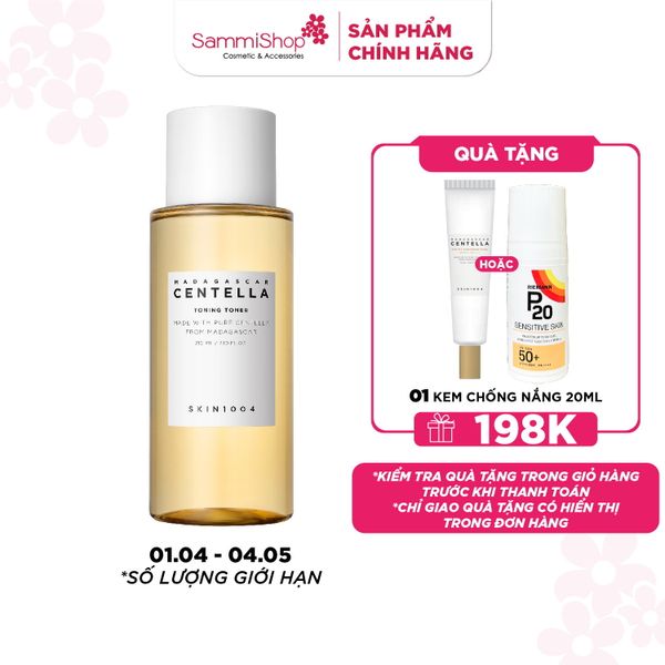 Skin1004 Nước hoa hồng Madagascar Centella Toning Toner 210ml