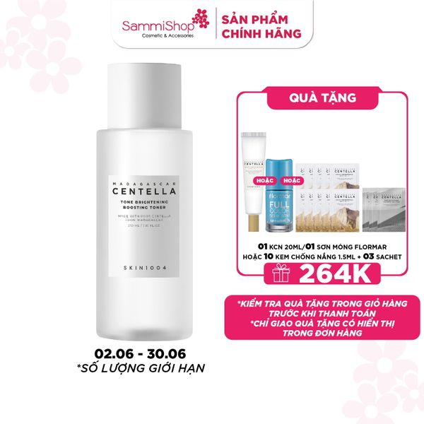 Skin1004 Nước hoa hồng Madagascar Centella Tone Brightening Boosting Toner 210ml