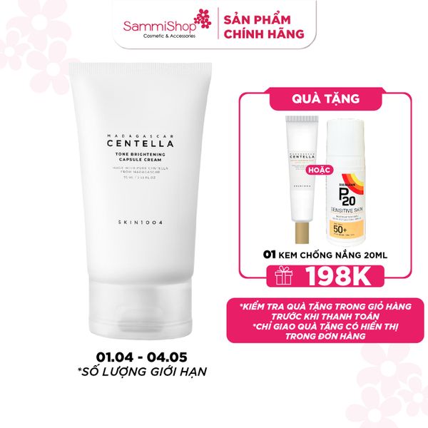 Skin1004 Kem dưỡng Madagascar Centella Tone Brightening Capsule Cream 75ml