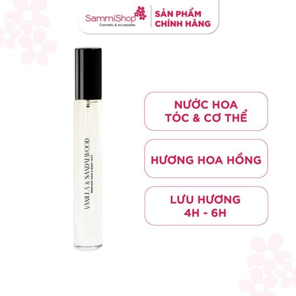 Skinlax Nước hoa tóc & cơ thể hương Rose Bouquet 10ml