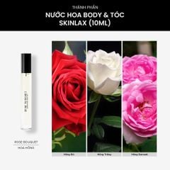 Skinlax Nước hoa tóc & cơ thể hương Rose Bouquet 10ml