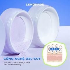 Lemonade Phấn phủ thuần chay Supermatte no makeup loose powder 9g