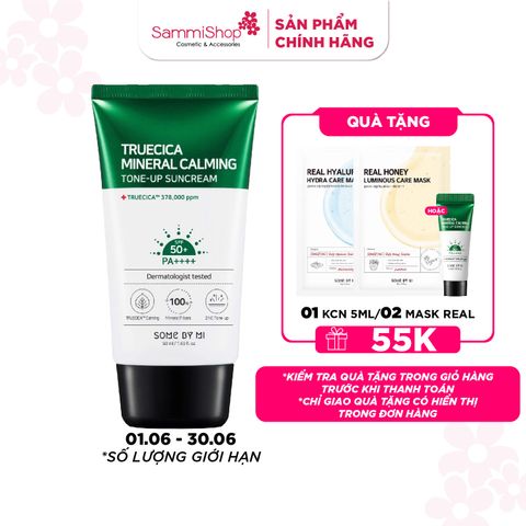 Some By Mi Kem chống nắng Truecica Mineral Calming Tone-up Suncream 50ml