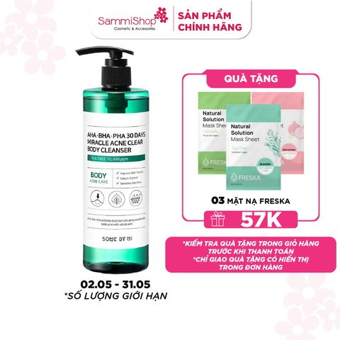 Some By Mi Sữa tắm AHA-BHA-PHA 30 Days Miracle Acne Clear Body Cleanser 400g