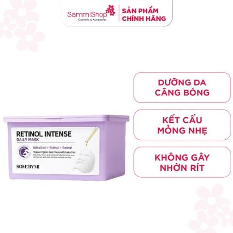 Some By Mi Hộp mặt nạ giấy Retinol Intense Daily Mask 350ml (hộp 30 miếng)
