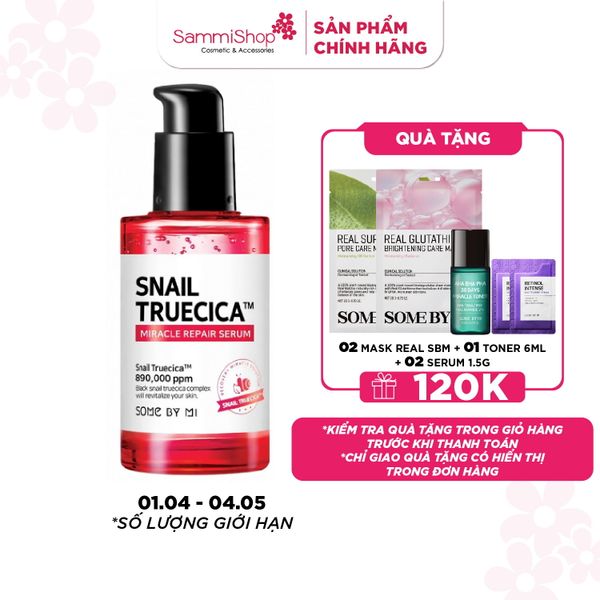 Some By Mi Tinh chất dưỡng da Snail Truecica Miracle Repair Serum 50ml