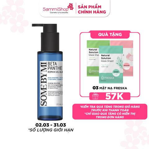 Some By Mi Sữa rửa mặt Beta Panthenol Repair Gel Cleanser 120ml