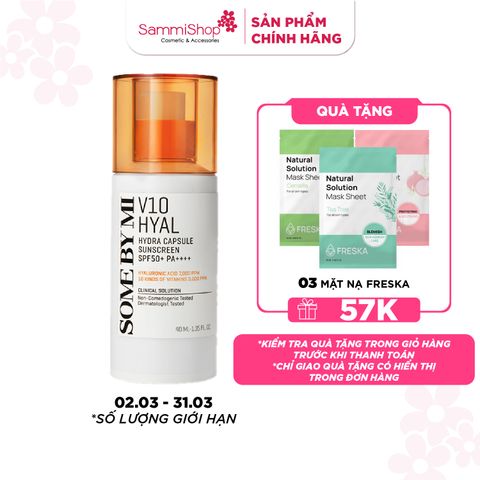 Some By Mi Kem chống nắng V10 Hyal Hydra Capsule Suncreen 40ml