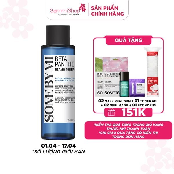 Some By Mi Nước hoa hồng Beta Panthenol Repair Toner 150ml