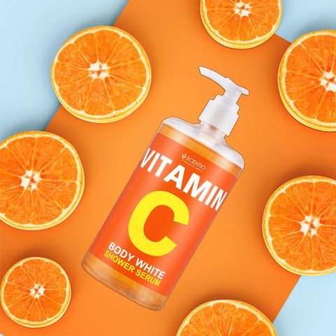 Scentio Sữa tắm dưỡng trắng và phục hồi da chuyên sâu Vitamin C 450ml