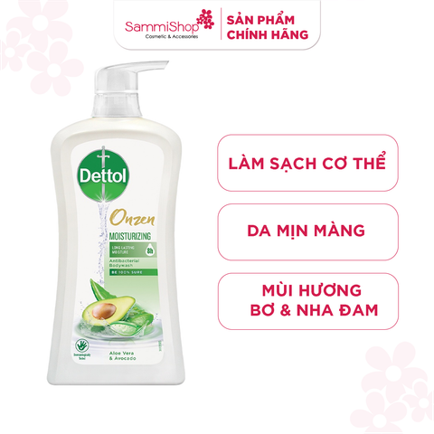 Dettol Sữa tắm Onzen Moisturizing Body Wash Aloe Vera & Avocado 950g