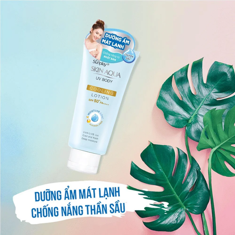 Sunplay Kem chống nắng dưỡng thể Skin Aqua UV Body Cooling SPF 50+ PA++++150g