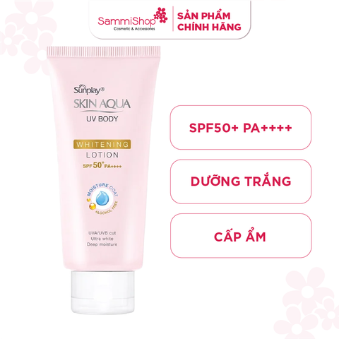 Sunplay Kem chống nắng dưỡng thể Skin Aqua UV Body Whitening SPF 50+ PA++++ 150g