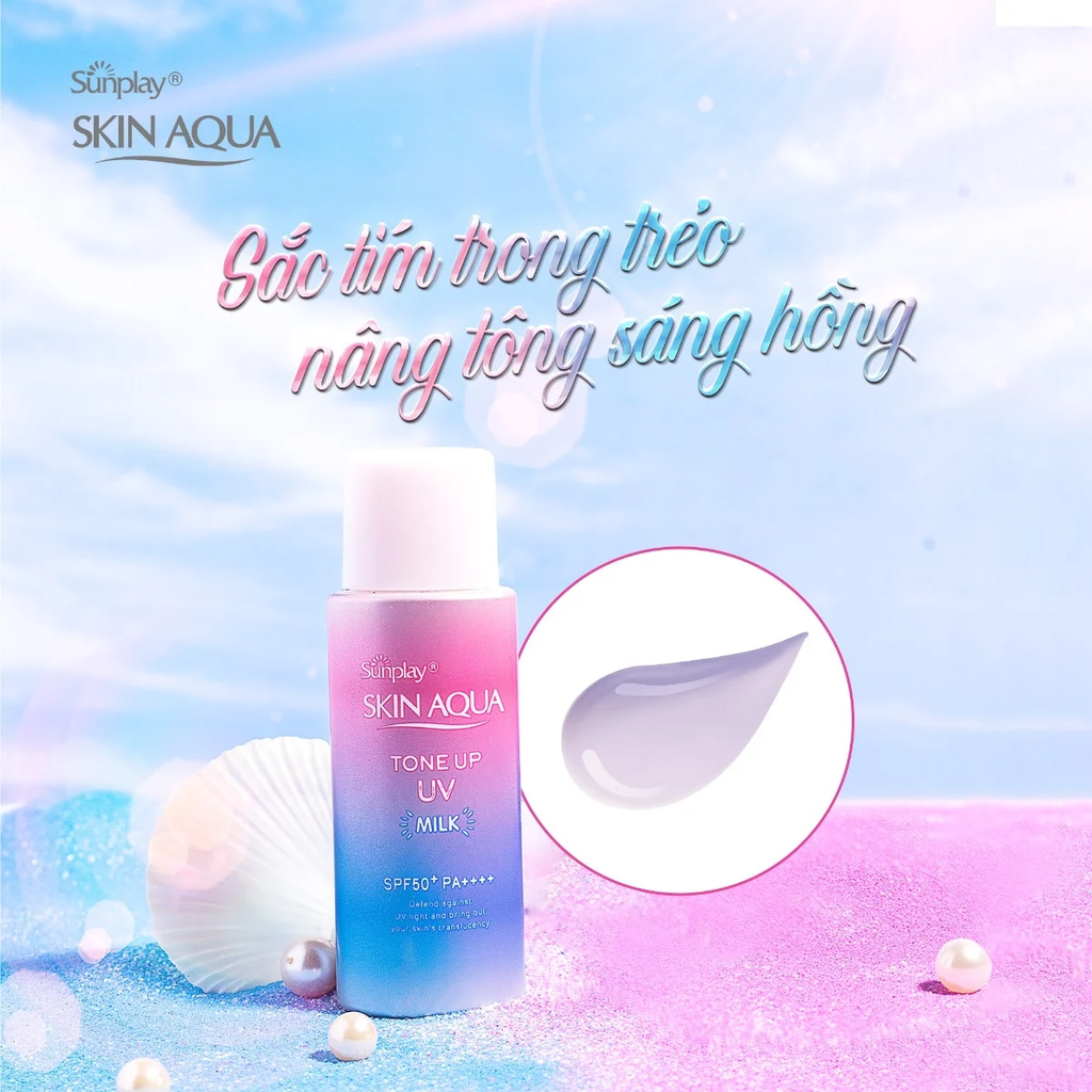 Sữa chống nắng nâng tông Sunplay Skin Aqua Tone Up UV Milk SPF50+