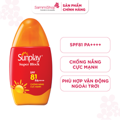 Sunplay Sữa chống nắng Super Block SPF 81 PA ++++