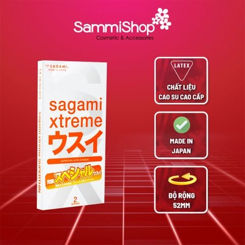 Sagami Bao cao su Xtreme Superthin (Hộp 2)