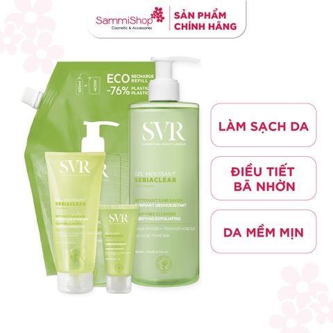 SVR Gel rửa mặt Sebiaclear Gel Moussant