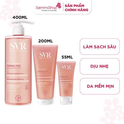 SVR Gel rửa mặt và tắm Topialyse Gel Lavant
