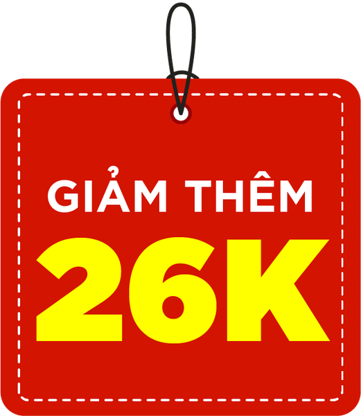VOUCHER GIẢM THÊM 26K KHI CHỐT ĐƠN