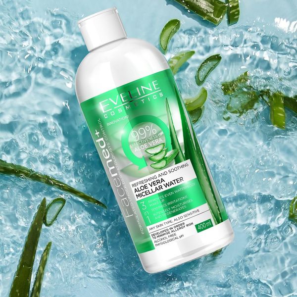 Eveline Nước tẩy trang Facemed Aloe Vera Micellar Water 400ml
