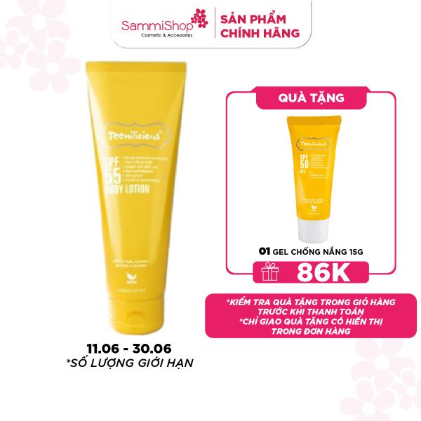 Teenilicious Dưỡng thể SPF 55 Body lotion 150ml
