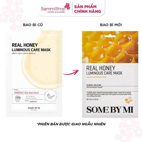 Some By Mi Mặt nạ giấy Real Honey Luminous Care Mask 20g