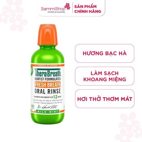 Therabreath Nước súc miệng Fresh Breath Oral Rinse 473ml
