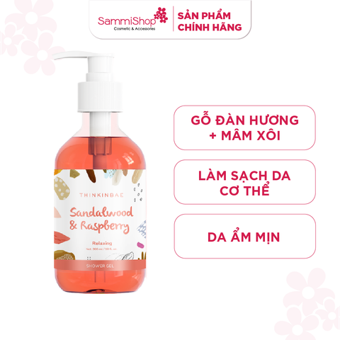 Thinkinbae Sữa tắm Shower gel #Sandalwood & raspberry 300ml