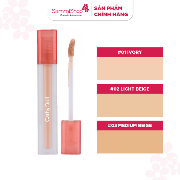 Cathy doll Kem che khuyết điểm Cover mattle concealer