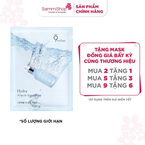 [02.03 - 31.03] 9 Wishes Mặt nạ giấy Hydra Ampule Sheet Mask 25ml