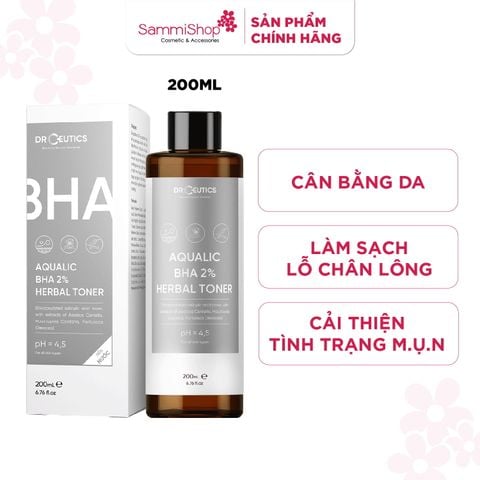 DrCeutics Nước cân bằng da Aqualic BHA 2% Toner