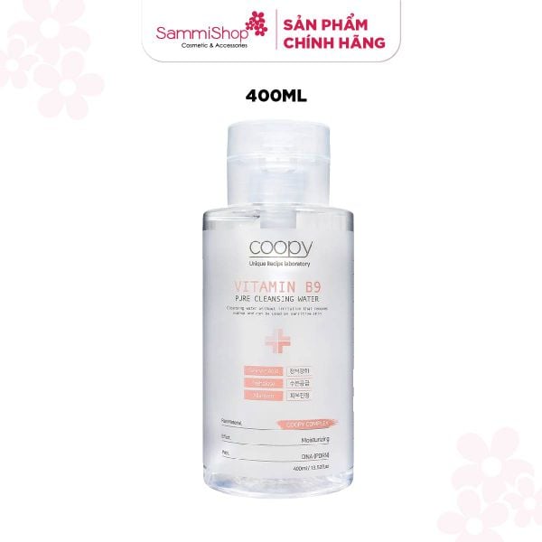 [HÀNG TẶNG KHÔNG BÁN] QT Coopy Nước tẩy trang Vitamin B9 Pure Cleansing Water 400ml