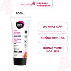 Body Natur Kem Tẩy Lông Hair Removal Cream Moisturising Body Sensitive Skin