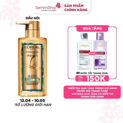 Loreal dầu gội extraordinary oil shampoo smooth 440ml