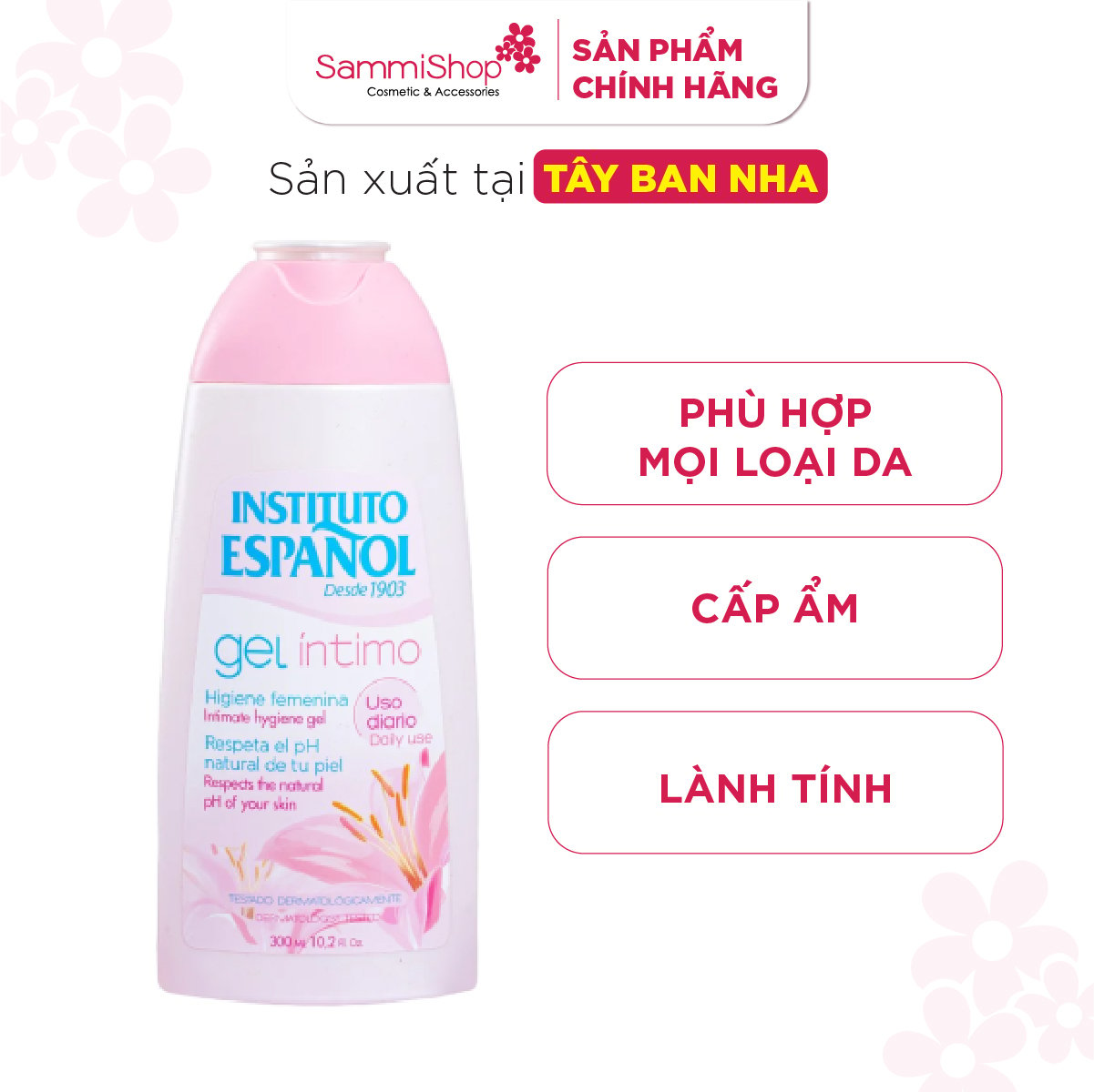 Instituto Español Dung dịch vệ sinh Gel Íntimo 300ml