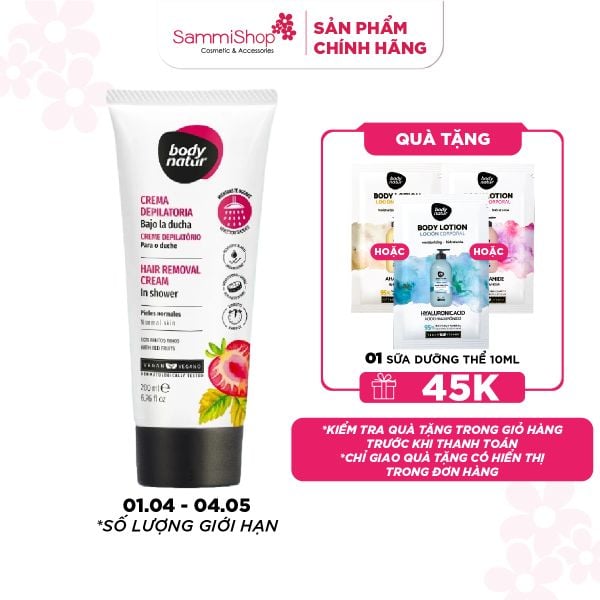 Body Natur Kem tẩy lông Hair Removal Cream In Shower